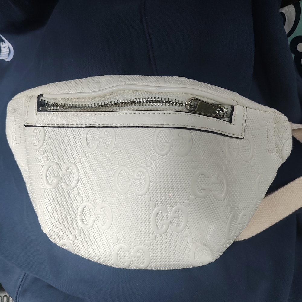 Gucci White Belt Bag